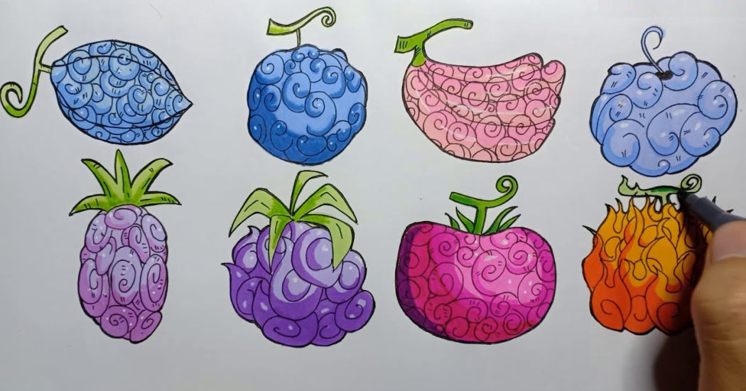 Hình vẽ full trái ác quỷ trong Blox Fruit