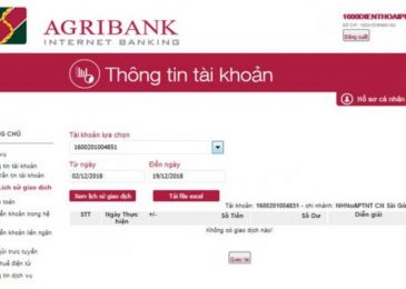 Cách sao kê tài khoản ngân hàng Agribank online, trên điện thoại 2024