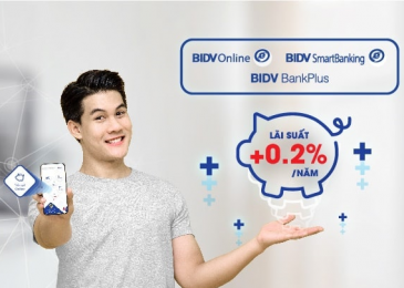 Cách gửi thêm tiền vào tài khoản tiết kiệm online Bidv Smart Banking