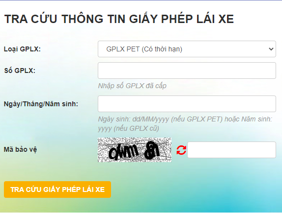 cach-tra-cuu-giay-phep-lai-xe-a1-tren-gplx.gov.vn