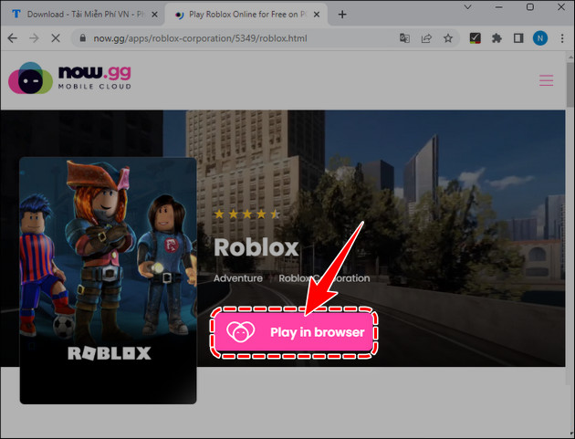 Chơi Roblox trực tuyến miễn phí không cần tải