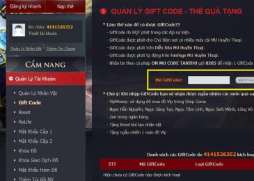 Code Mu Huyền Thoại Mới Nhất Hôm Nay 2024 – GiftCode Vip Nhất