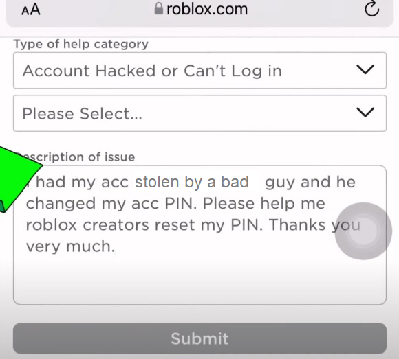 Cách gỡ mã PIN Roblox
