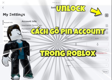 Cách gỡ mã PIN Roblox Tắt phá reset khôi phục xóa đổi mã pin Roblox trên điện thoại