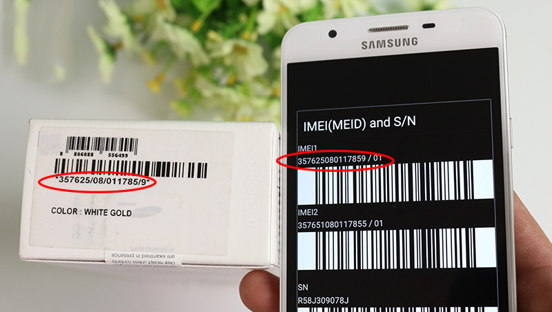 Cách check IMEI Samsung