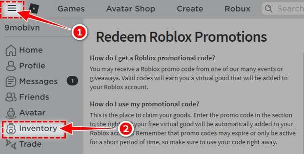 Cách lấy đồ free trong roblox