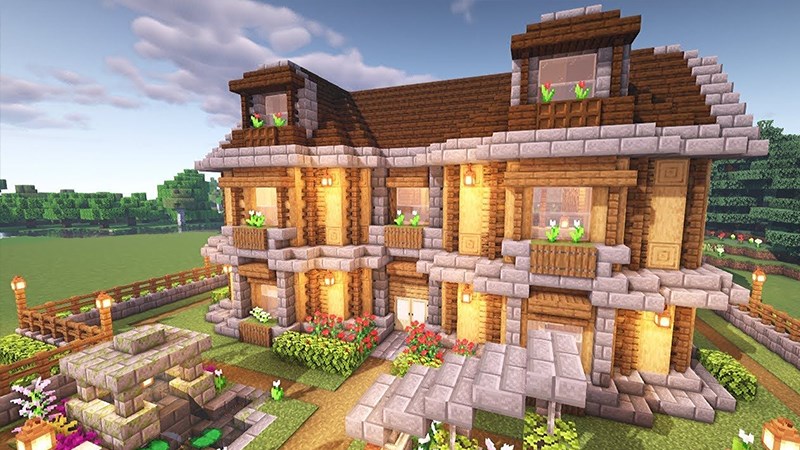 Cách xây nhà trong Minecraft