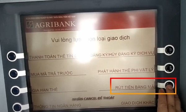 Rút tiền Agribank tối thiểu bao nhiêu