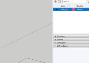 Cách vẽ nét đứt trong Sketchup 2024