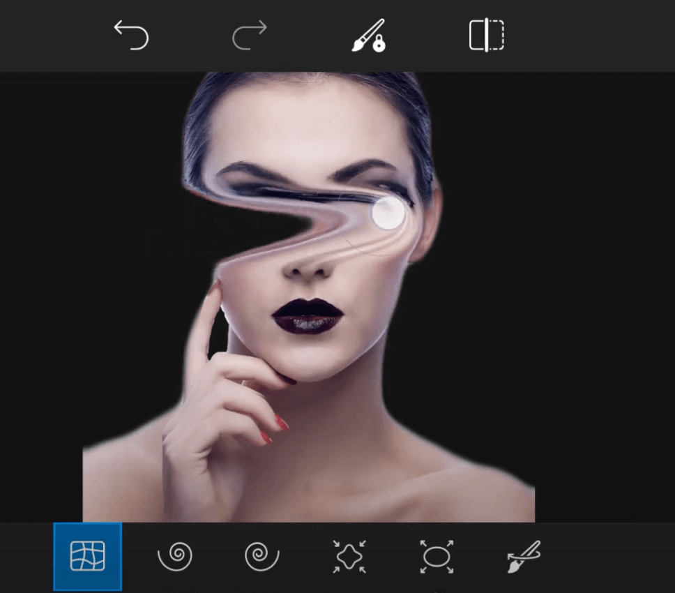 Cách bóp eo thon bằng PicsArt 4