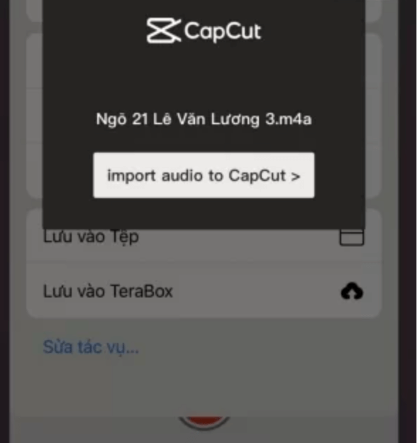 Cách chèn file ghi âm vào Capcut trên iPhone 3