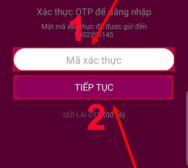 Cách đăng nhập Momo xác minh qua mã OTP 