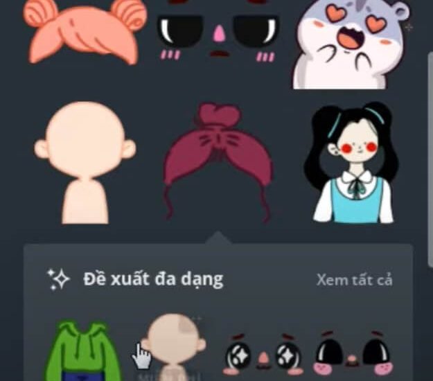 cách làm hình chibi trên Canva