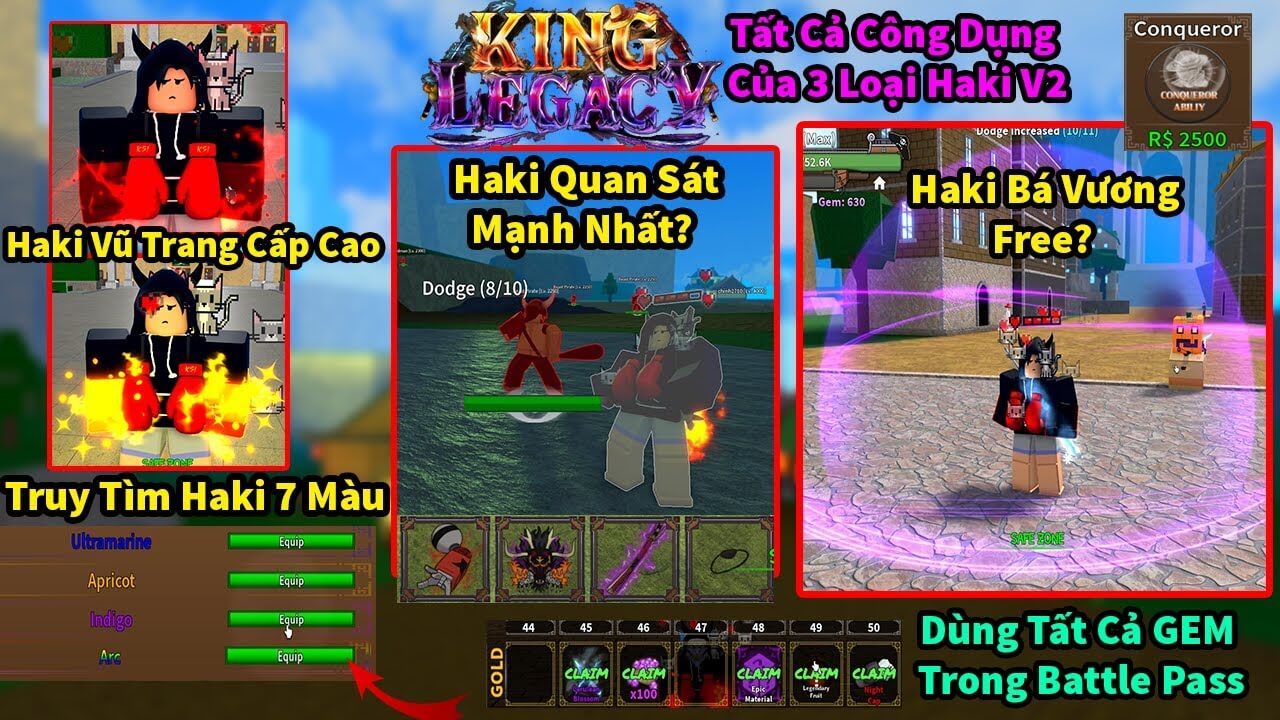 Cách lấy tất cả haki trong King Legacy