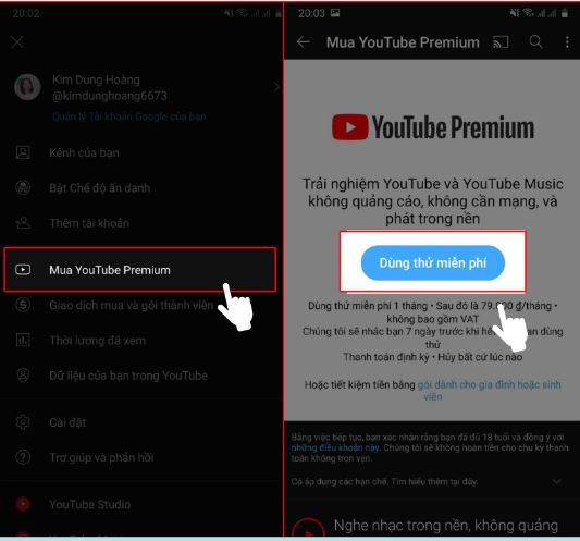 Cách mua YouTube Premium Ấn Độ