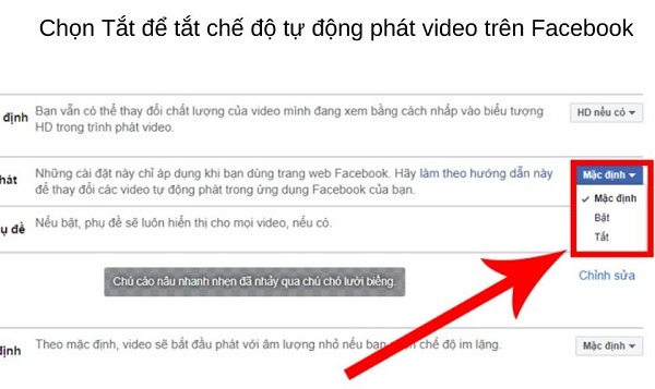 Tắt tính năng tự động chạy video để tiết kiệm dung lượng youtube