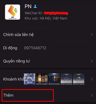 thêm bạn bè WeChat qua ID