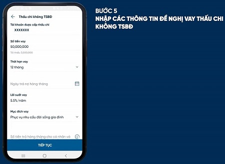 Xác nhận thông tin vay thấu chi không tài sản đảm bảo Vietinbank