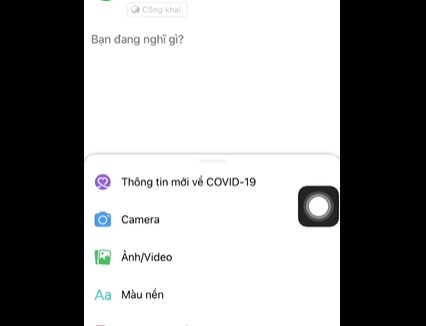 bước 3 cách đăng video 2 ô lên fanpage trên ios