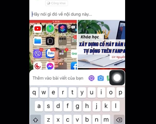 cách đăng video 2 ô lên fanpage trên ios