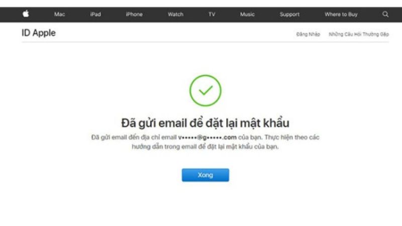 Cách lấy lại iCloud bằng Gmail