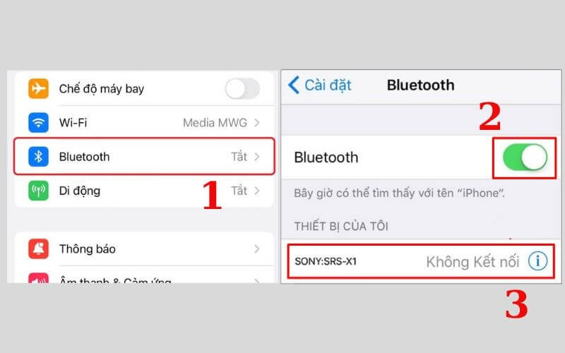 Cách ngắt kết nối Bluetooth của người khác