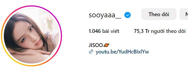 Instagram của Jisoo