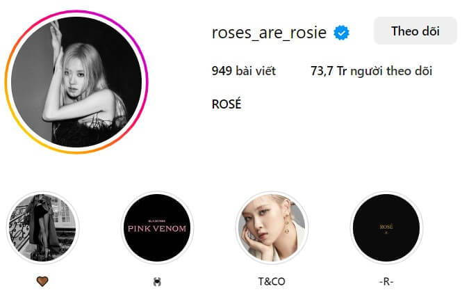 Instagram của Rose