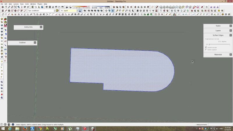 Nối đường line thành polyline trong Sketchup