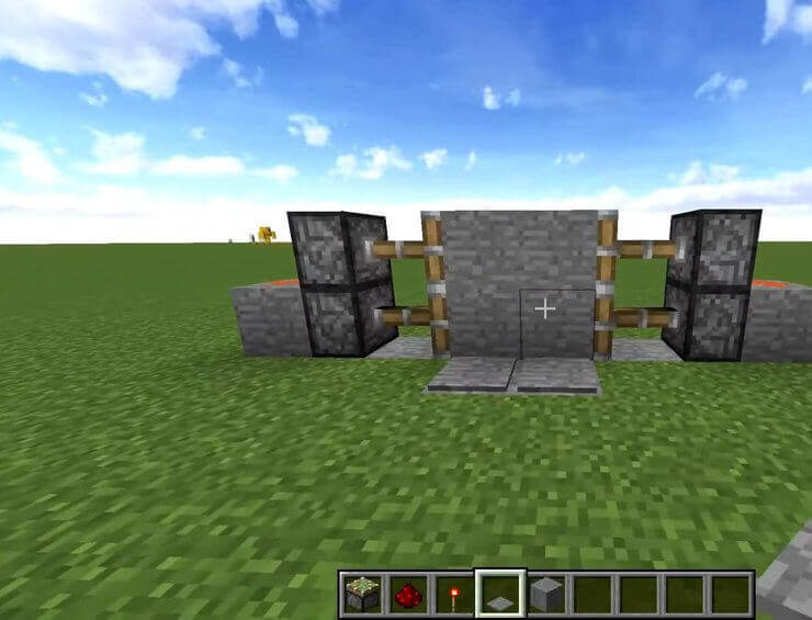 Cách tạo cửa tự động Piston trong Minecraft