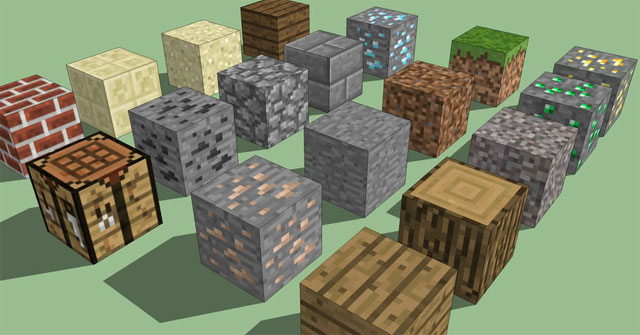 Thu thập khối đá khối sắt trong Minecraft